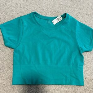 Aerie offline short sleeve seamless top